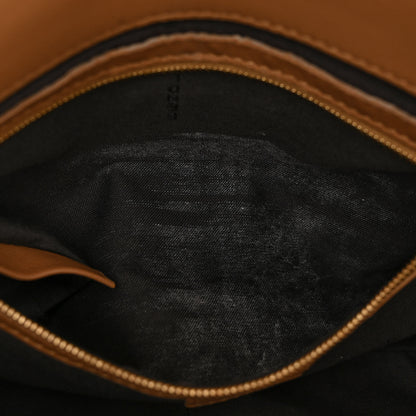 Fendi Nappa FF 1974 Embossed Baguette Miele Scuro 14 of 21