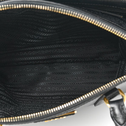 Prada Saffiano Small Galleria Double Zip Tote Black 7 of 17