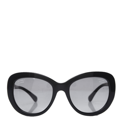 Chanel Polarized Butterfly Signature Sunglasses 5346 Black 2 of 9