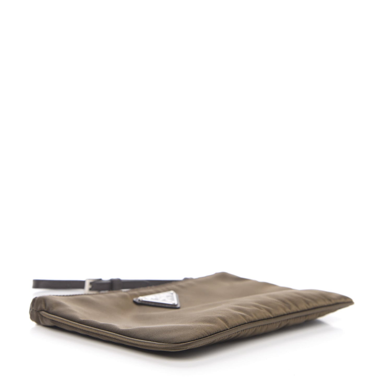 Tessuto Nylon Saffiano Wristlet Bruciato