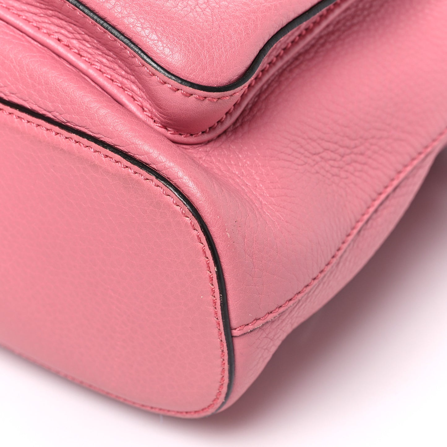 Cellarius Calfskin Medium Bamboo Backpack Glossy Pink