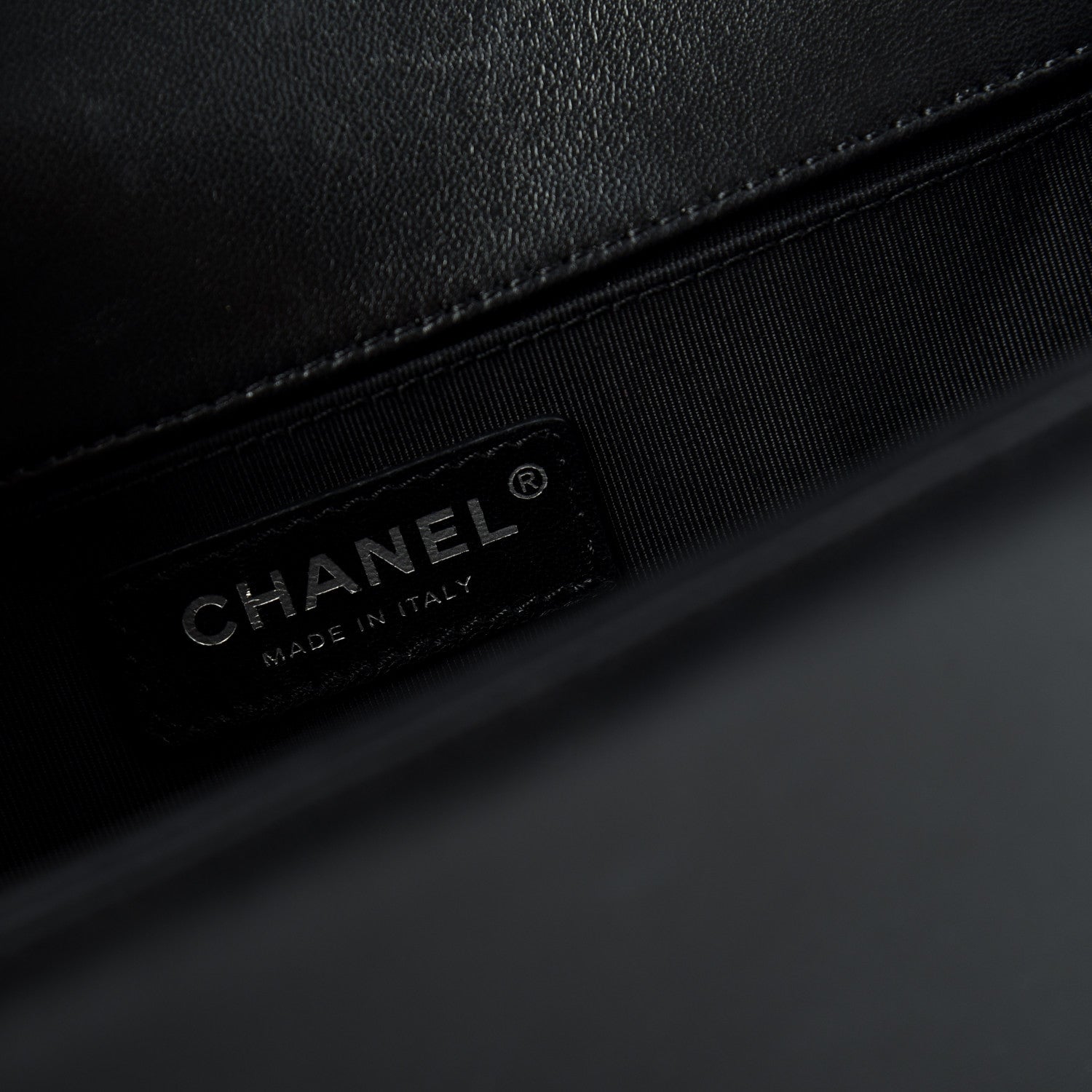 Chanel Lambskin Quilted Medium Boy Flap Black 8 of 11