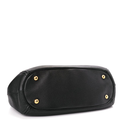 Prada Vitello Phenix Top Handle Bag Black 3 of 8