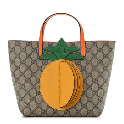 Gucci GG Supreme Monogram Kids Pineapple Tote 1 of 10