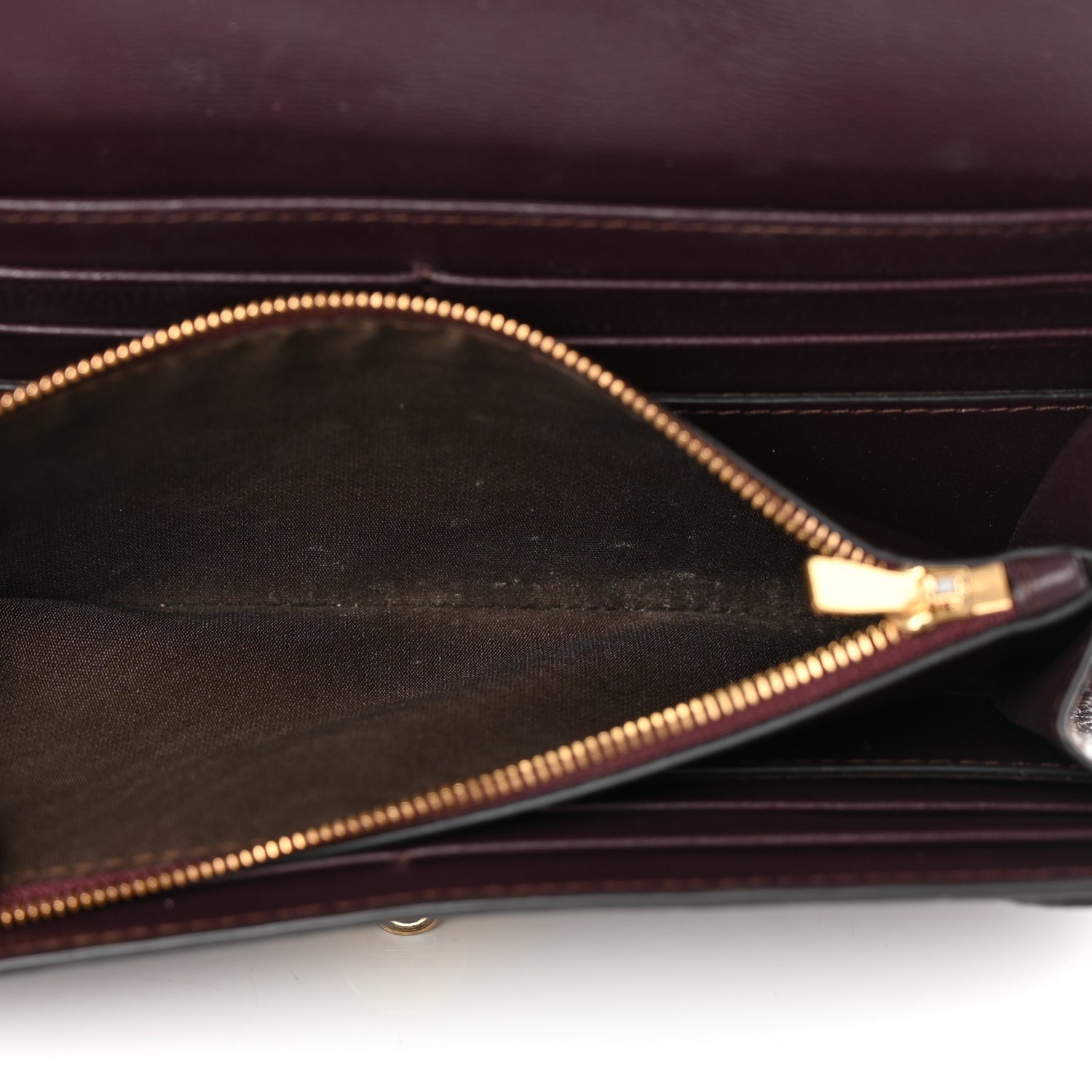 Mulberry MULBERRY Grain Vegetable Tanned Calfskin Darley Wallet Oxblood 4 of 12