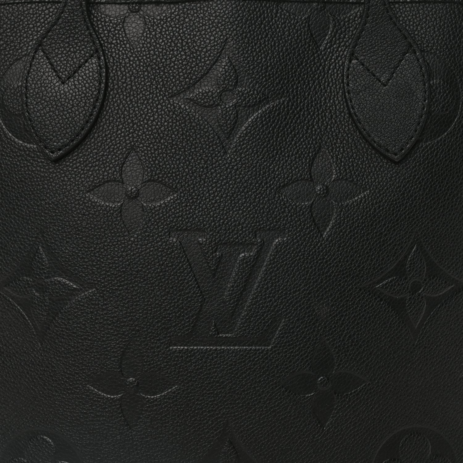 Louis Vuitton Empreinte Monogram Giant Neverfull MM Black 7 of 9