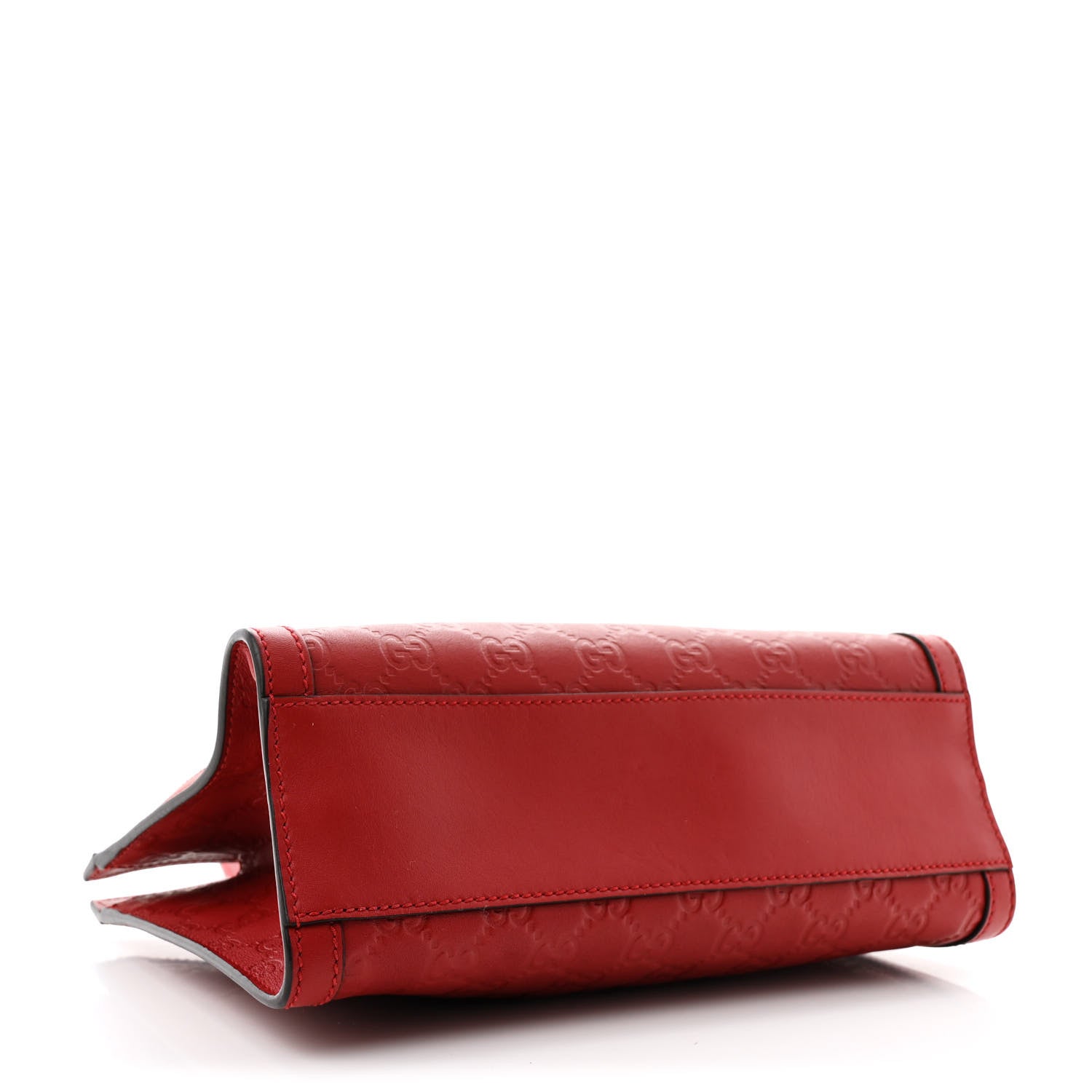 Gucci Guccissima Small Padlock Tote Red 4 of 11