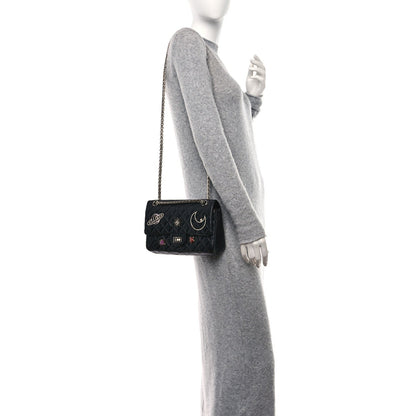 Chanel Aged Calfskin Space Charms 2.55 Reissue 225 Flap Black 2 of 7