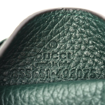 Gucci Grainy Calfskin Half Horsebit Card Case Vintage Green 8 of 8