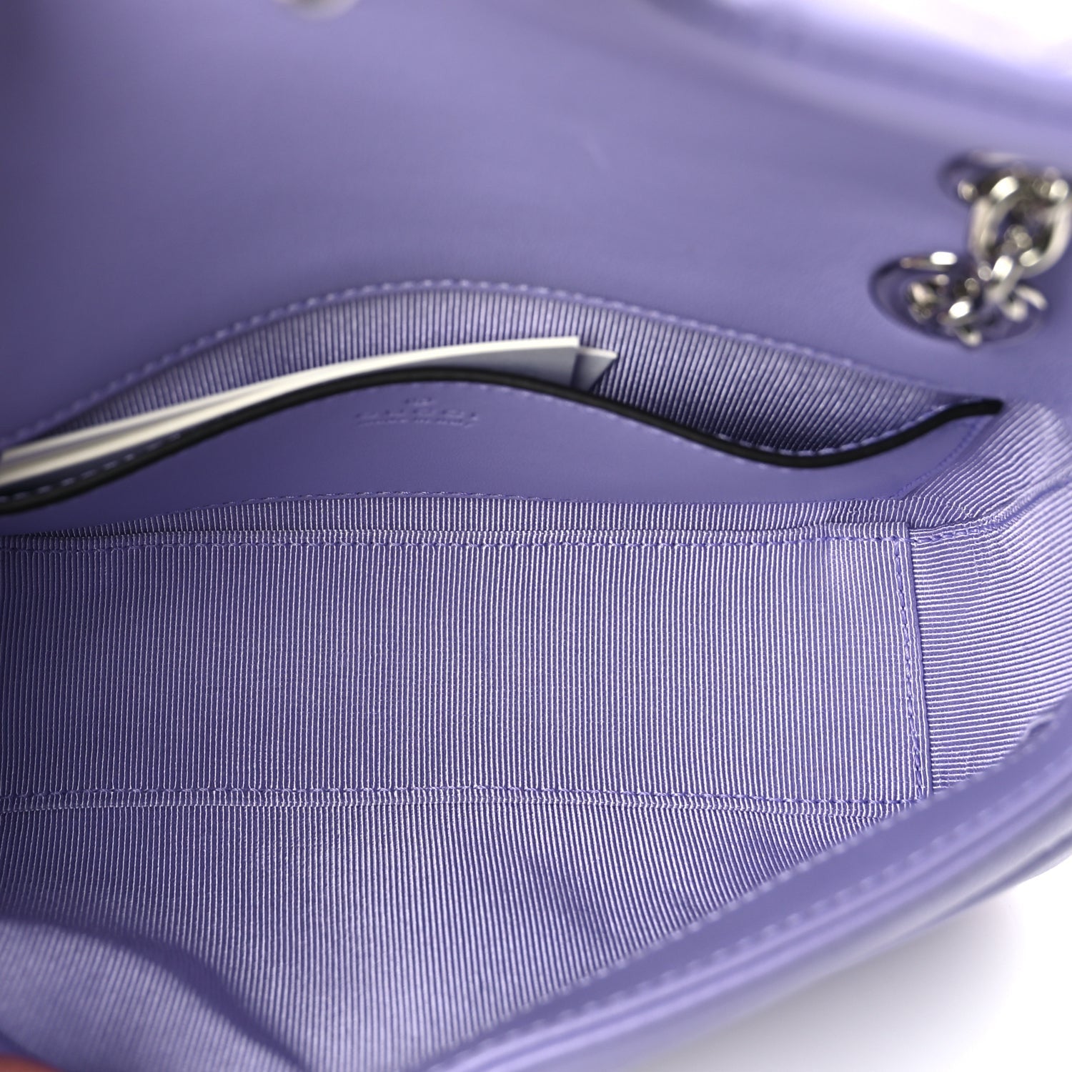 Gucci Lambskin Matelasse Small GG Marmont Shoulder Bag Lilac 4 of 8
