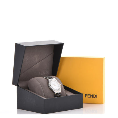 Fendi Stainless Steel Diamond Pave Bezel 33mm High Speed Quartz Watch 11 of 11