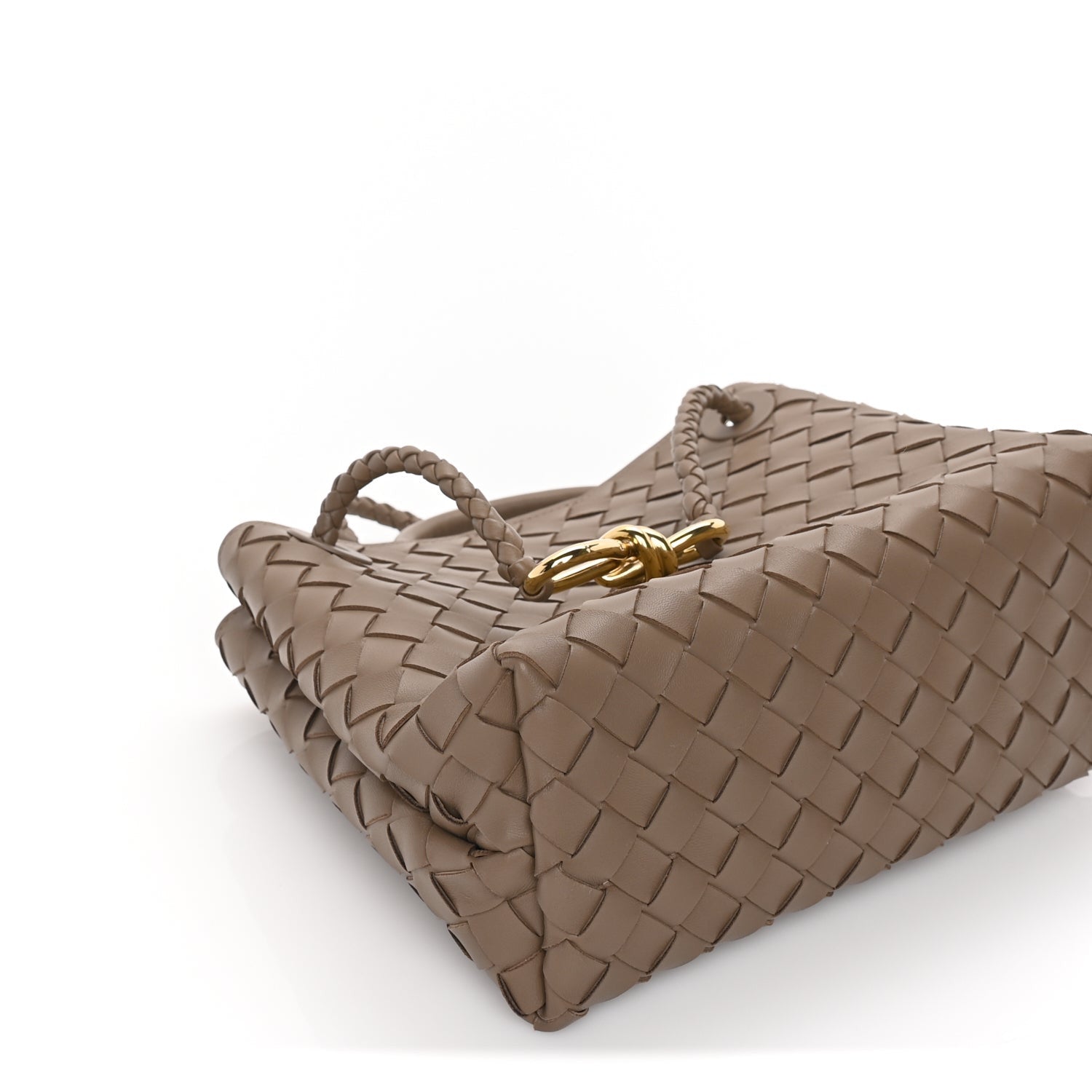 Bottega Veneta Nappa Intrecciato Small Andiamo Shoulder Bag Pinecone 7 of 8