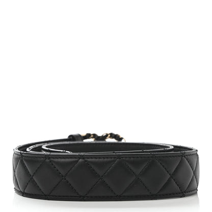 Chanel Lambskin Quilted CC Chain Belt 90 36 Black 2 of 6
