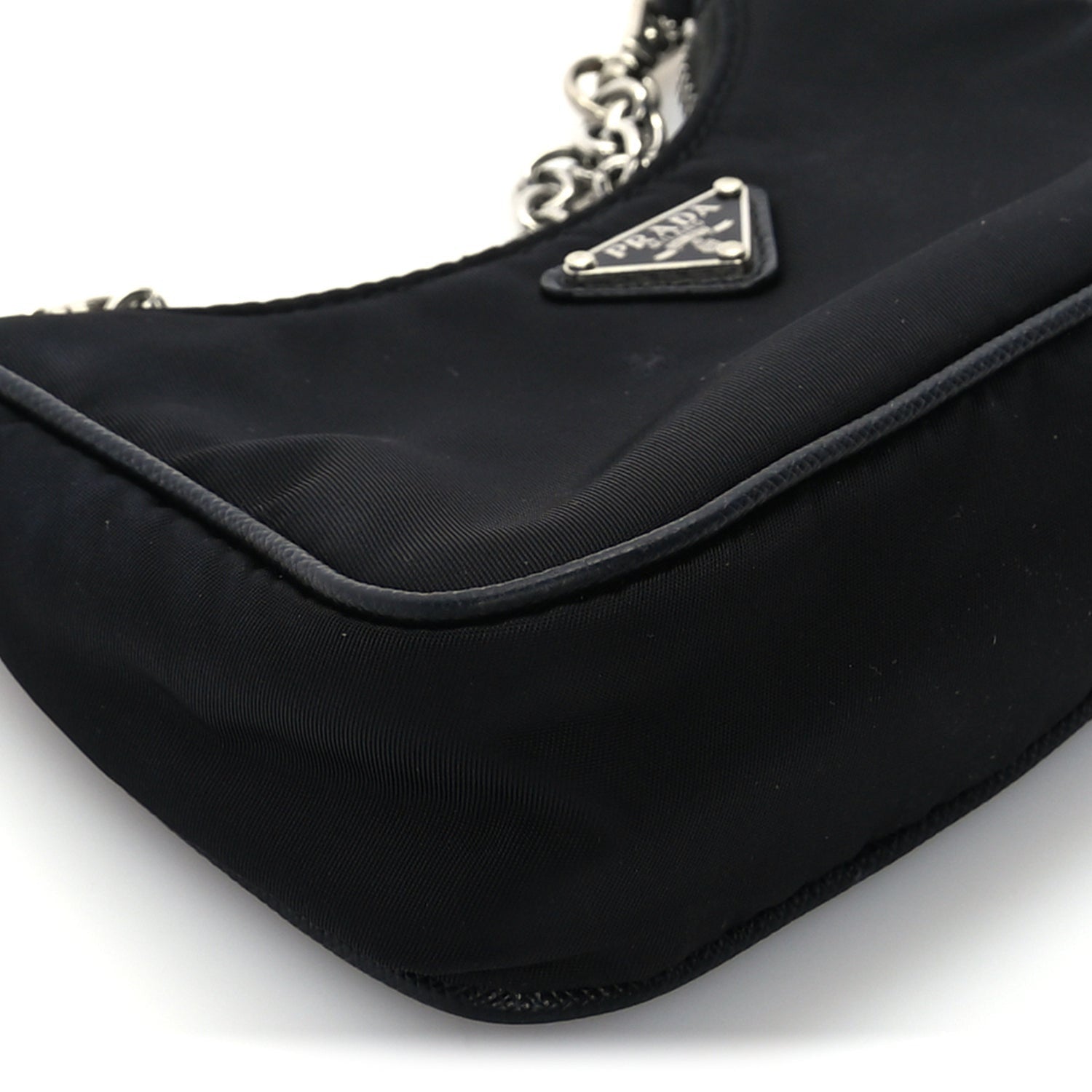 Prada Tessuto Nylon Mini Re-Edition 2000 Shoulder Bag Black 7 of 8