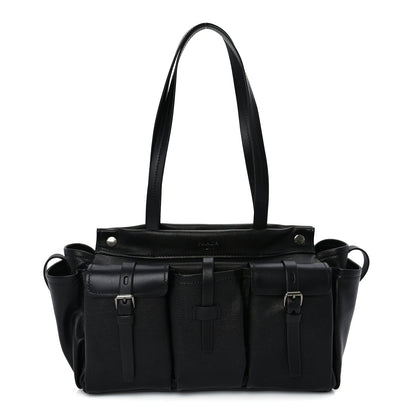 Prada Bufalo Large Route Tote Bag  Black 1 of 8
