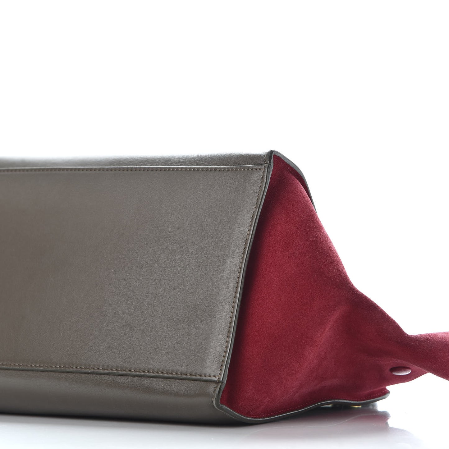 Calfskin Suede Medium Tri-Color Trapeze