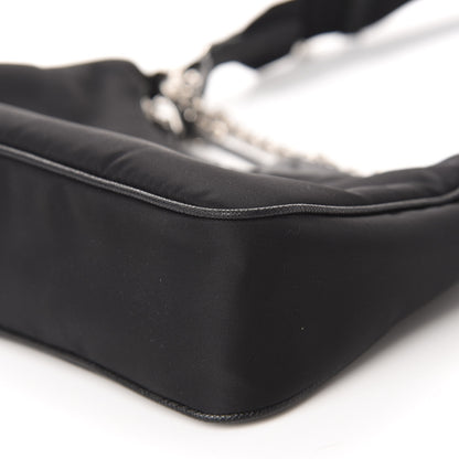 Prada Nylon Re-Edition 2005 Shoulder Bag Black 7 of 11