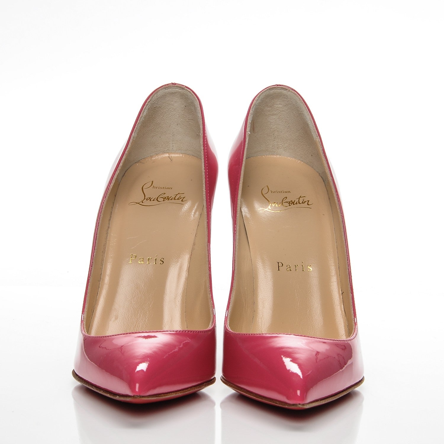 Christian Louboutin Patent Pigalle Follies 100 Pumps 36.5 Bonbon 2 of 7
