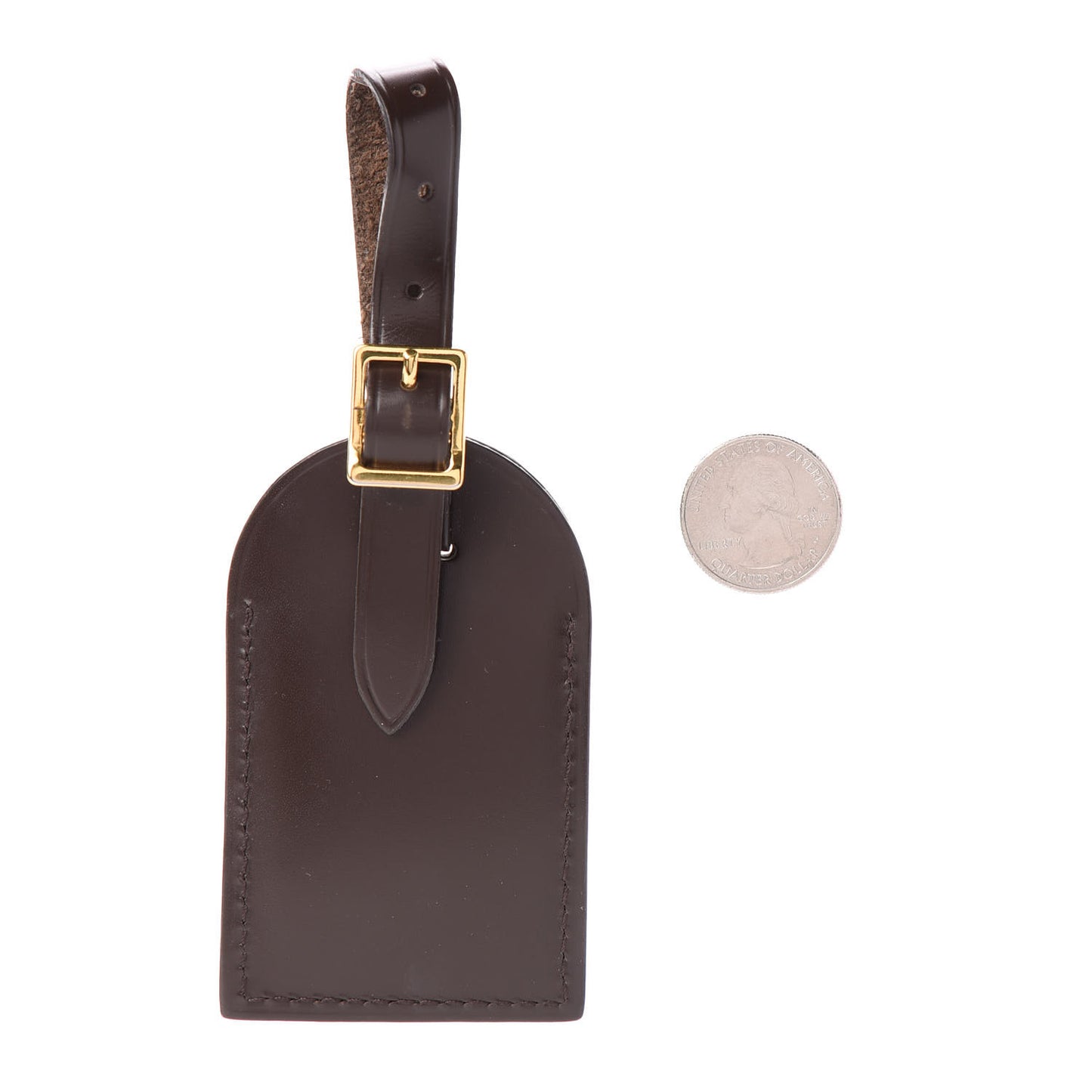 Calfskin Luggage Tag Ebene