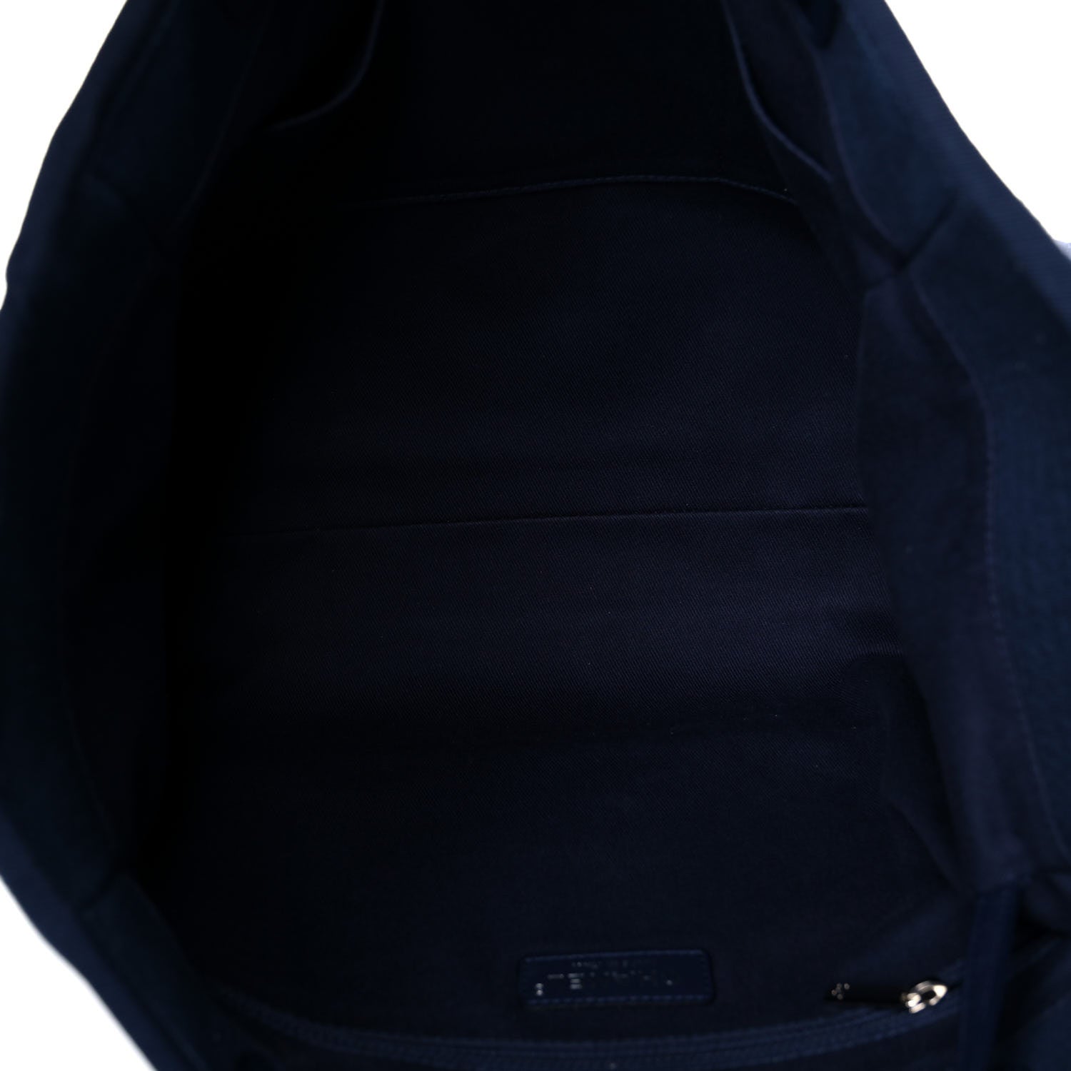 Chanel Mixed Fibers Small Deauville Tote Navy 4 of 11