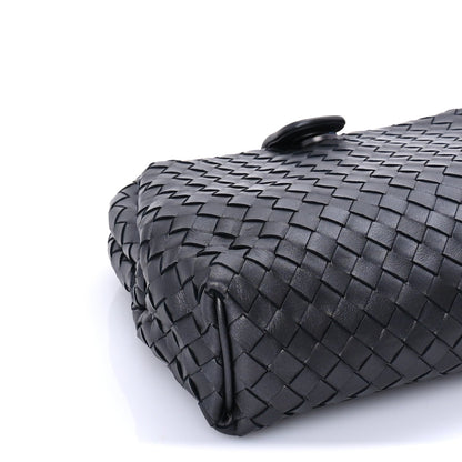 Bottega Veneta Nappa Intrecciato The Lauren 1980 Clutch Argento Ossidato 5 of 7