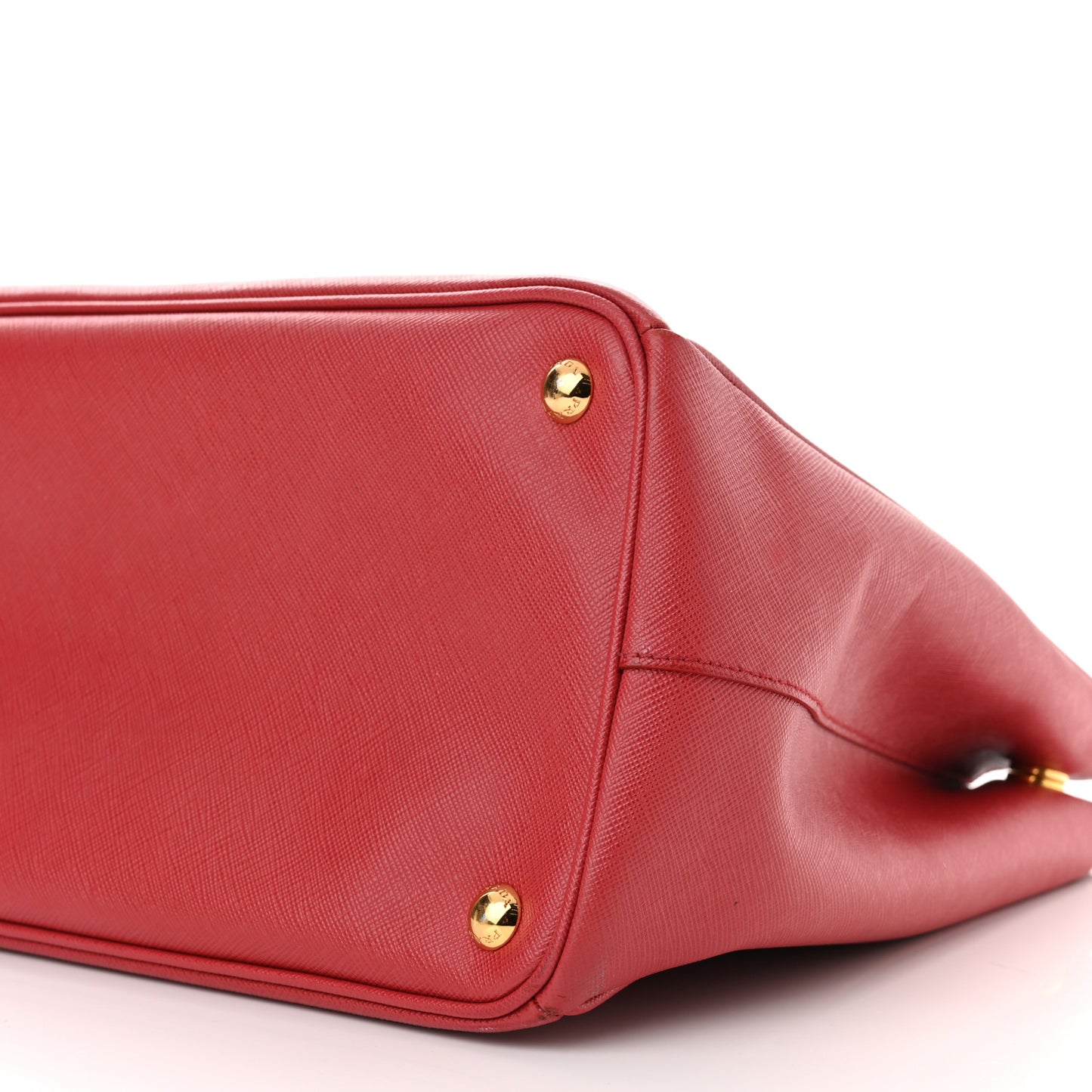 Saffiano Lux Large Galleria Double Zip Tote Fuoco