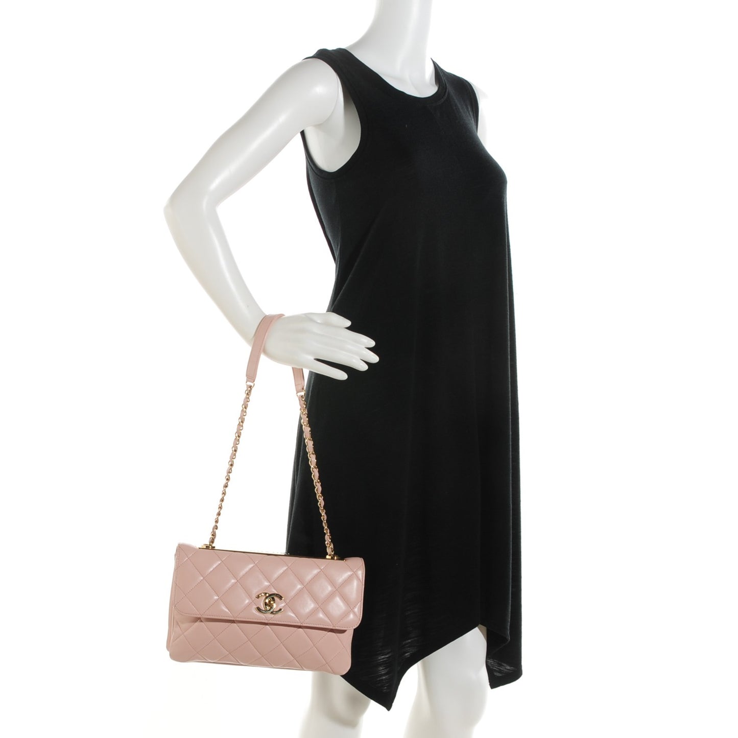 Lambskin Quilted Trendy CC Flap Pink