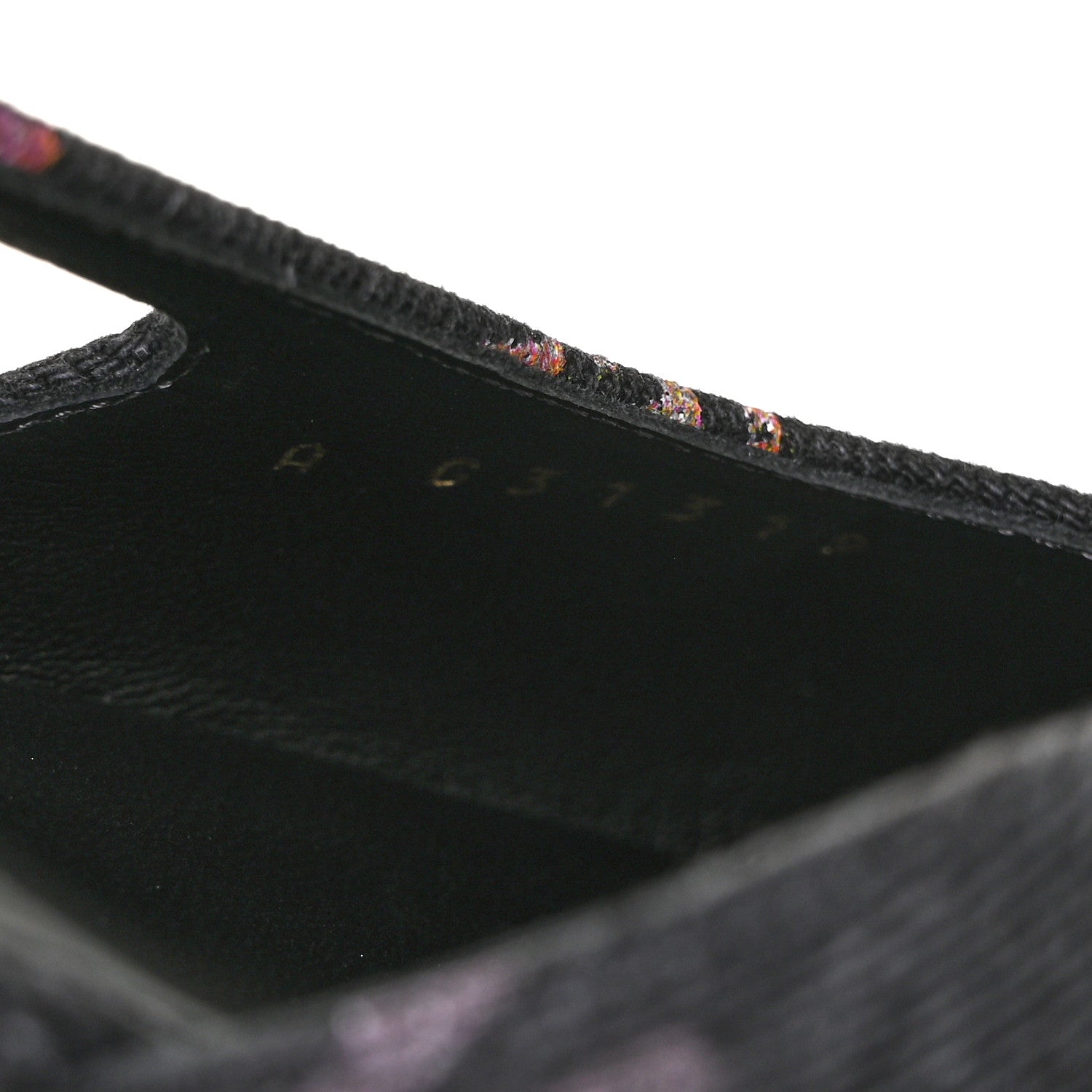 Chanel Denim Cap Toe Denim Mood Slingback Flats 39 Black Multicolor 8 of 8
