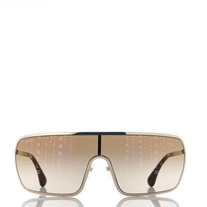 Chanel Shield Runway Sunglasses 71213 Gold 2 of 7
