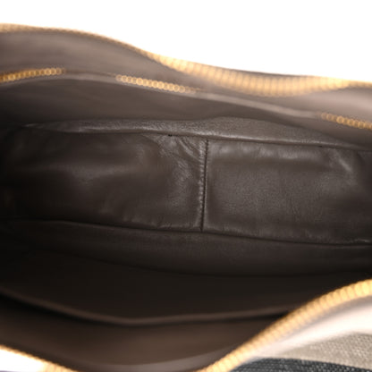 Prada Vitello Daino Soft Large Zippered Messenger Hobo Argilla 5 of 12