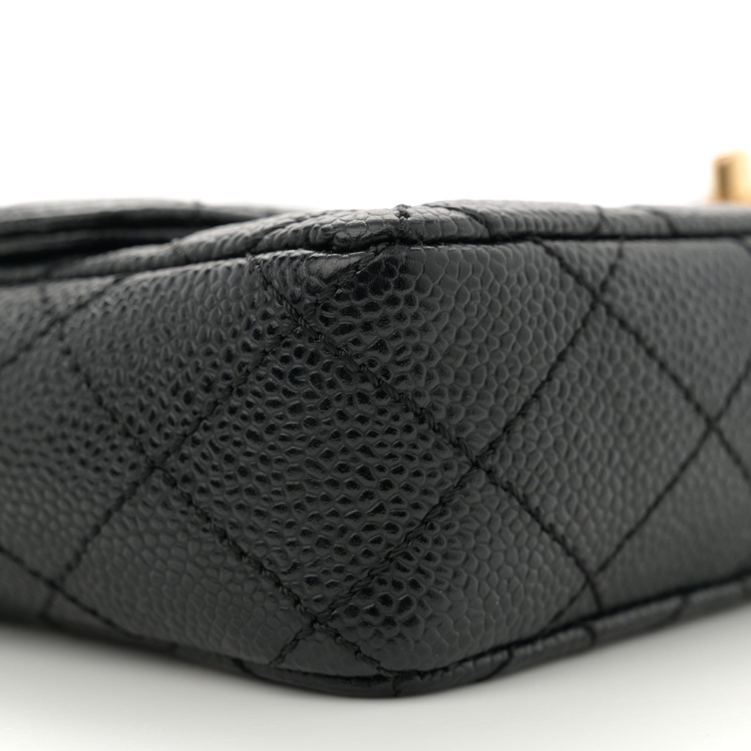 Chanel Caviar Quilted East West Flap Black 9 of 11