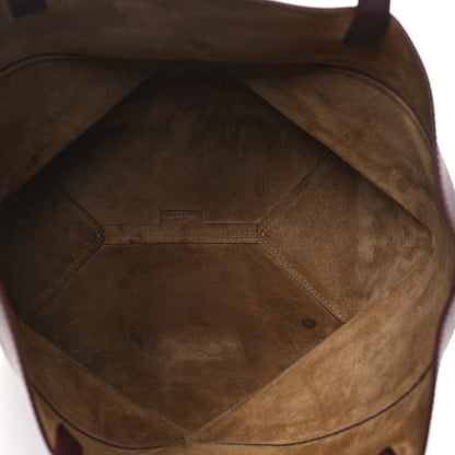 Loewe Shiny Calfskin Medium Puzzle Fold Tote Dark Burgundy 5 of 12