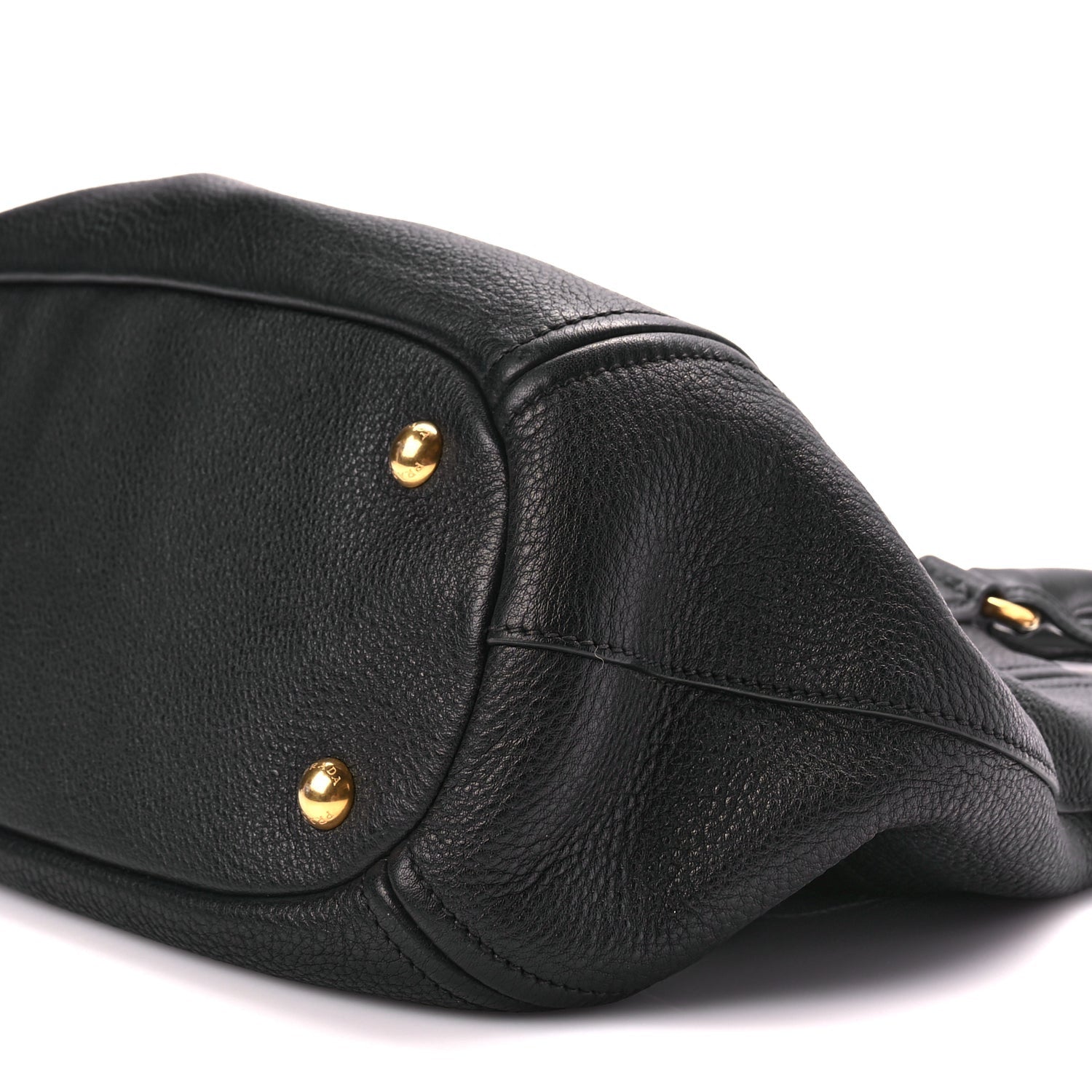 Prada Vitello Phenix Top Handle Bag Black 8 of 8