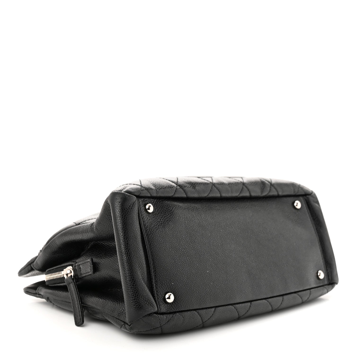 Chanel Caviar Quilted CC Timeless Soft Tote Black 4 of 12