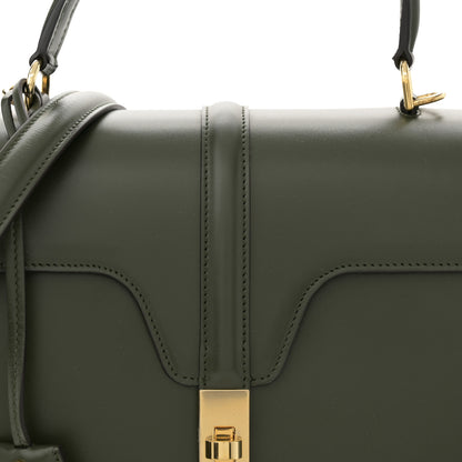 Celine Satinated Calfskin Medium 16 Top Handle Bag Khaki 8 of 12
