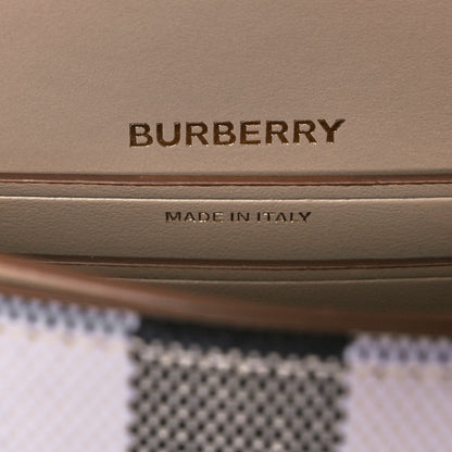 Burberry Canvas Calfskin Check Small Olympia Beige 6 of 13