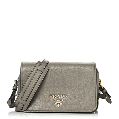 Prada Vitello Phenix Crossbody Bag Argilla 1 of 9