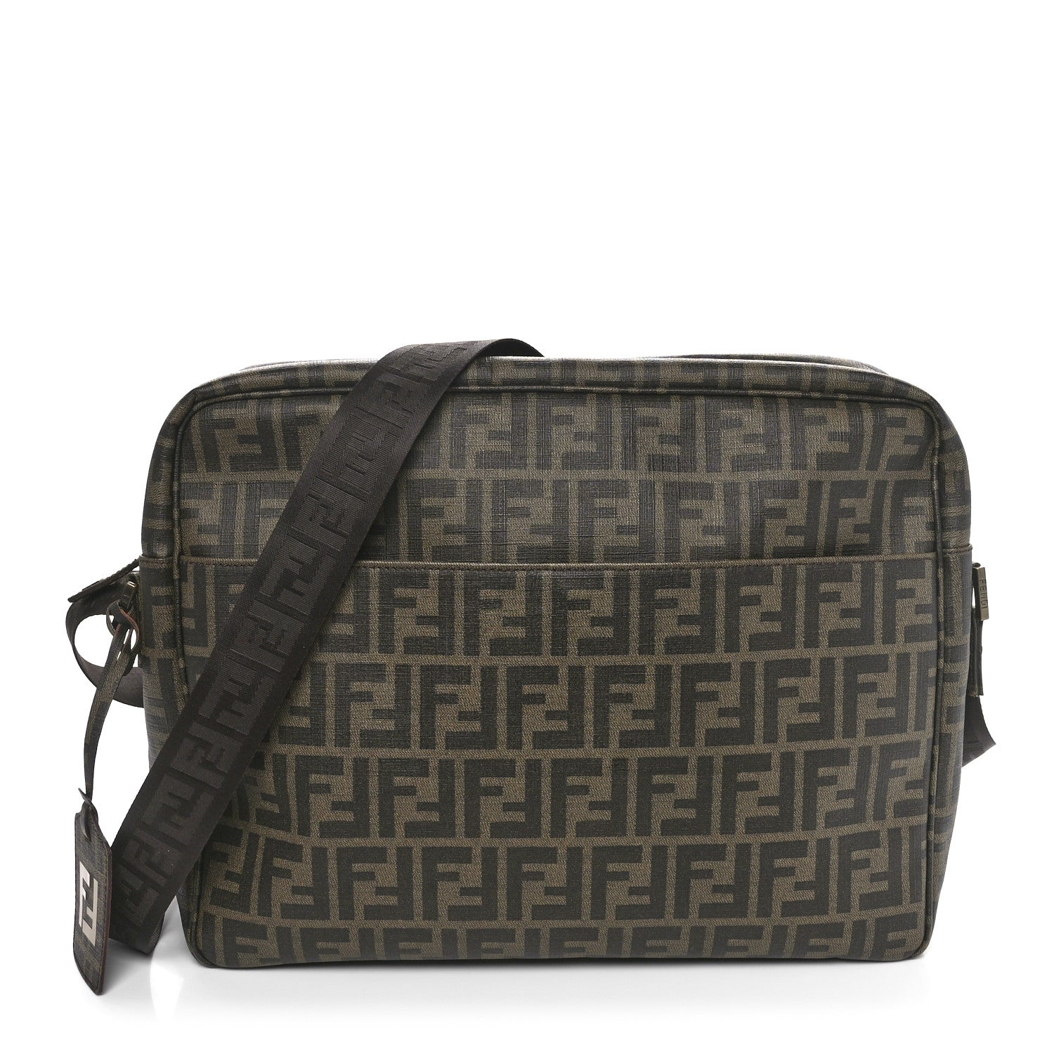 Fendi Zucca Spalmati Messenger Bag Tobacco 1 of 10