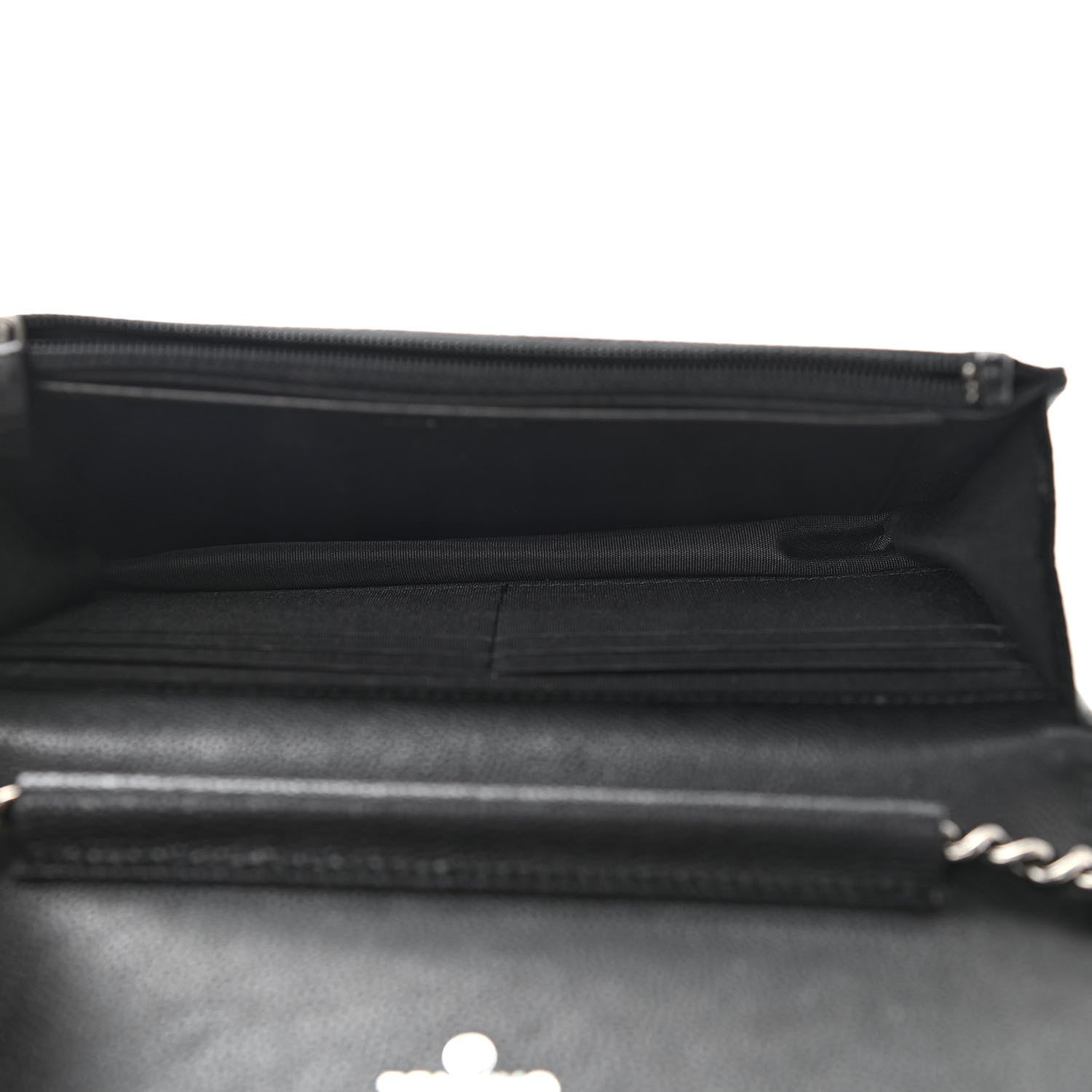 Chanel Caviar Quilted Boy Wallet On Chain WOC Black 5 of 13