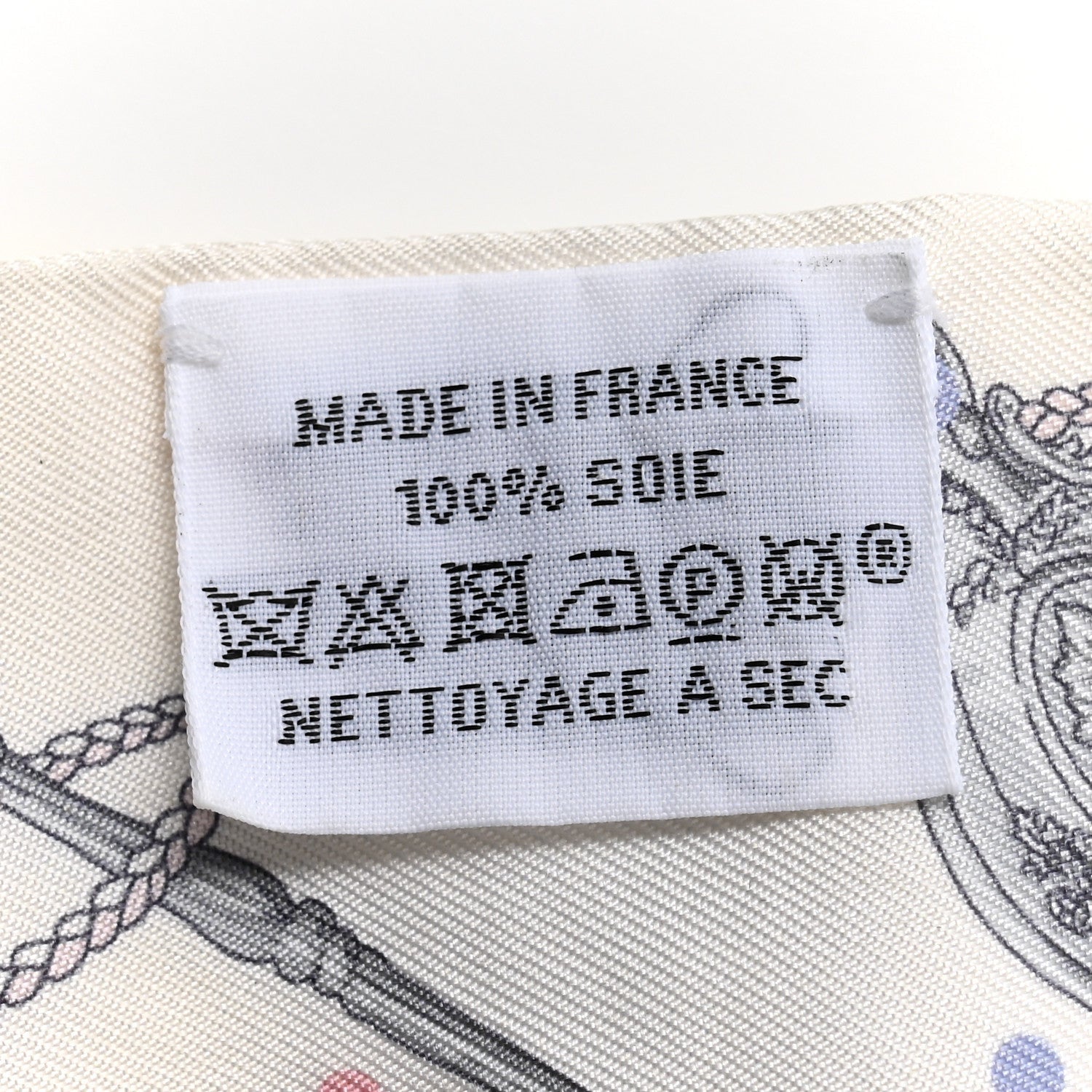 Hermes Silk Les Cles A Pois Twilly White Gris Acier 3 of 5