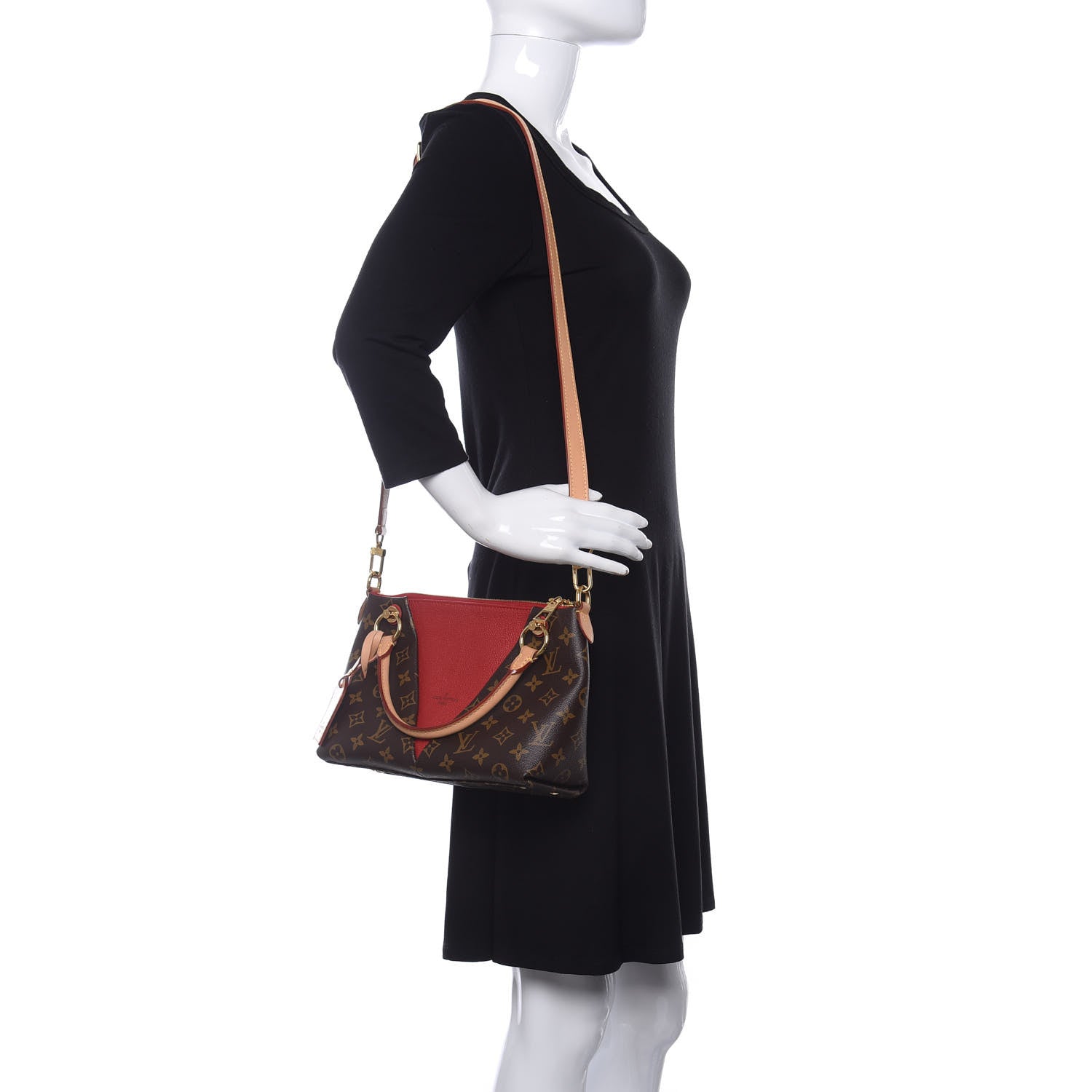 Louis Vuitton Monogram V Tote BB Cherry 2 of 10