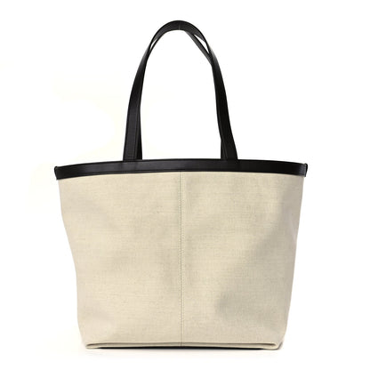 Bottega Veneta Canvas Mix Nappa Intrecciato Medium Flip Flap Tote Natural Fondant Natural/Fondant 1 of 8