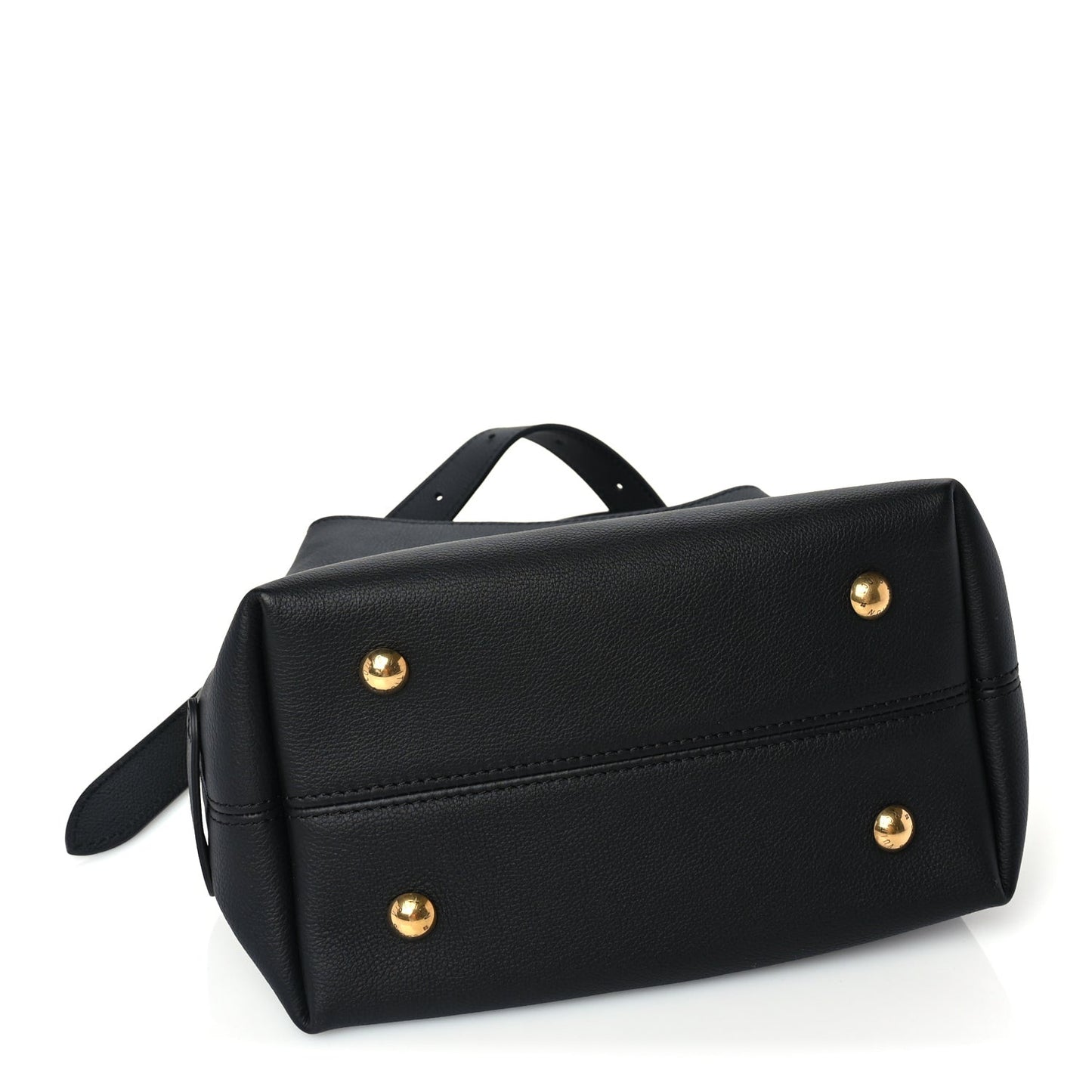 Grained Calfskin Low Key Hobo PM Black