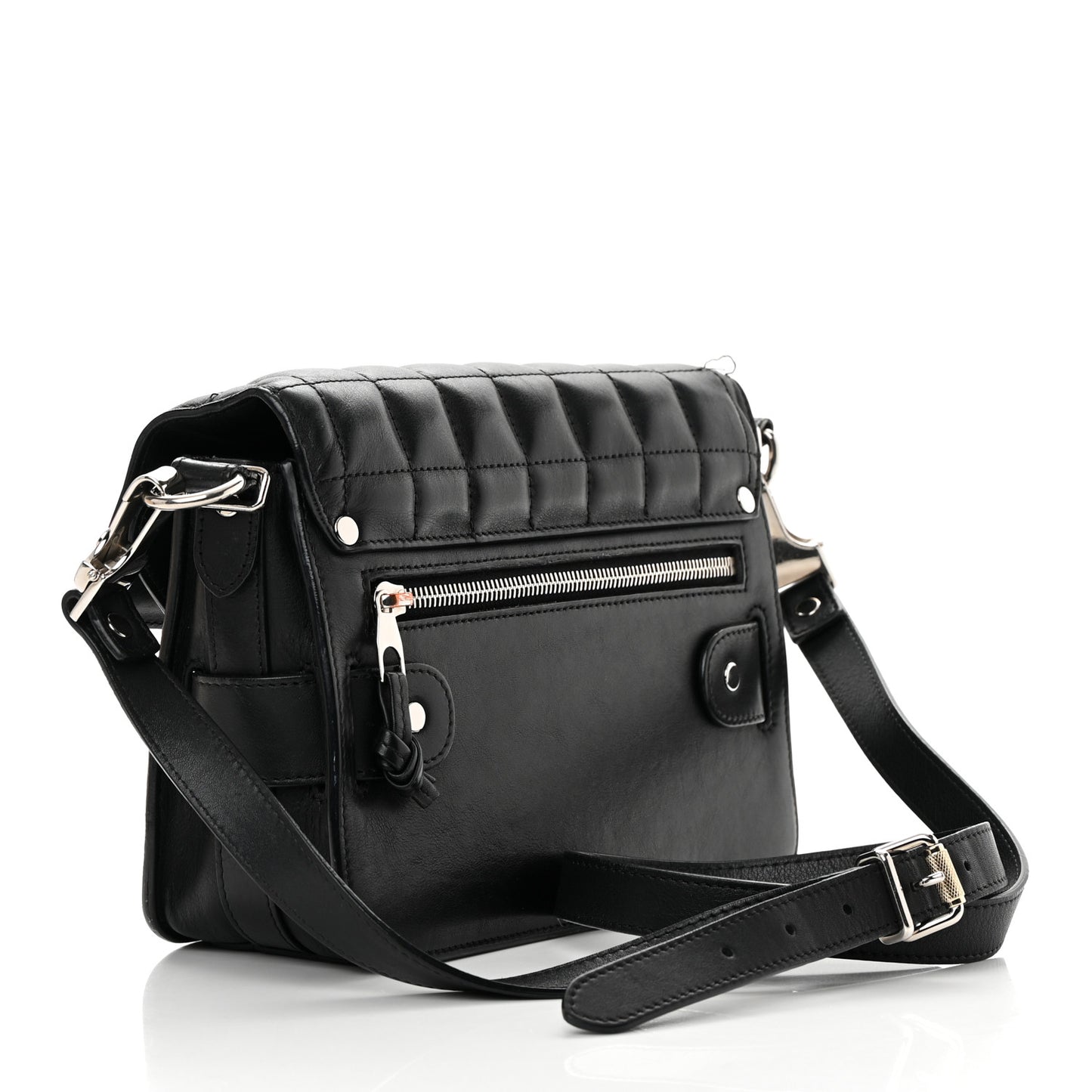 Lambskin Quilted Mini PS11 Classic Shoulder Bag Black