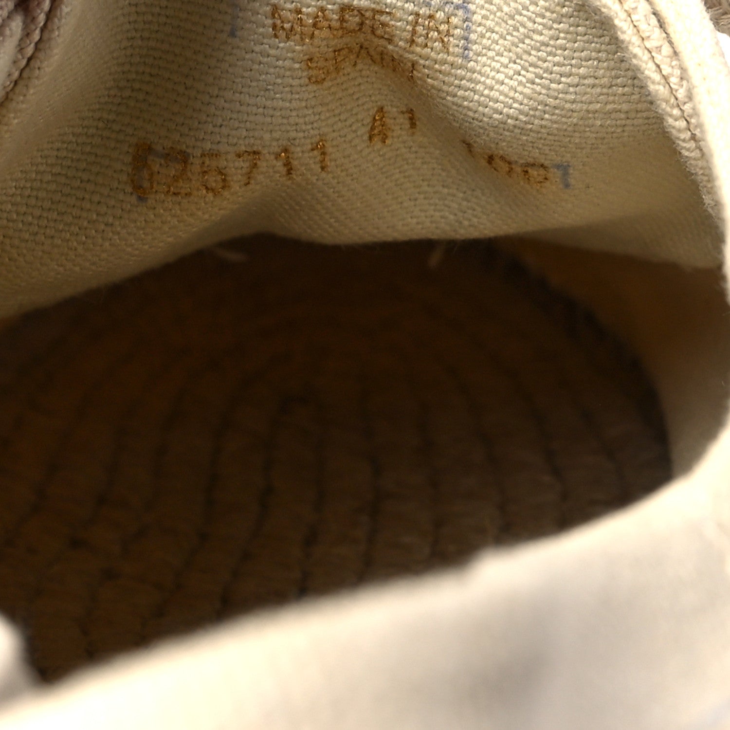 Gucci Canvas Logo Lace-Up Platform Espadrilles 41 Greggio Grege 8 of 8