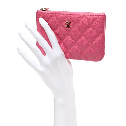 Chanel Caviar Quilted Small Cosmetic Case Pink 2 of 8