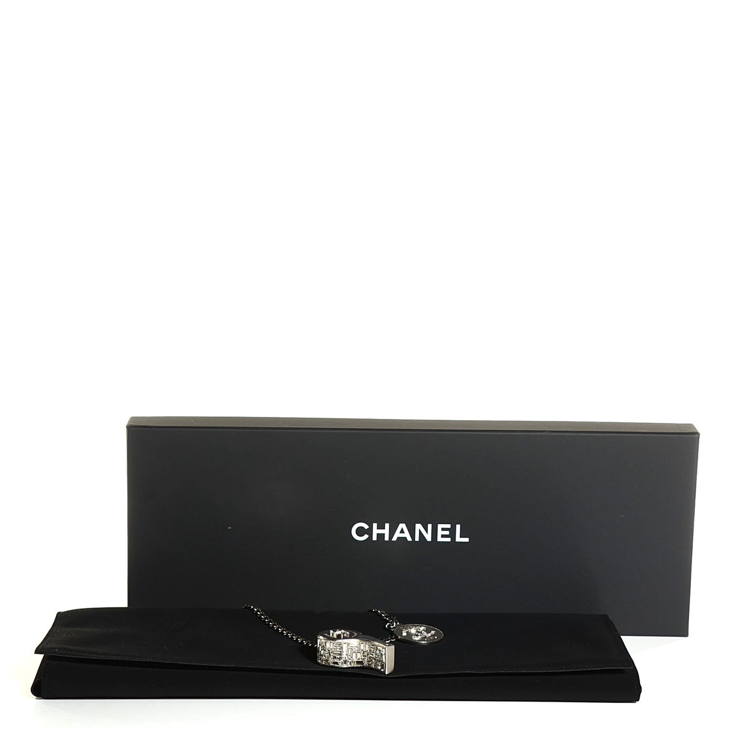 Chanel Crystal CC Whistle Pendant Necklace 8 of 8