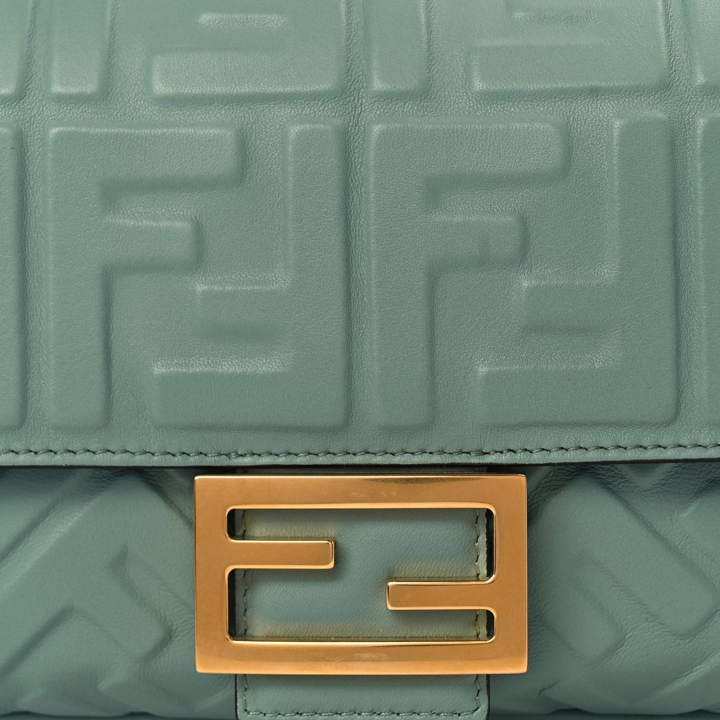 Nappa FF 1974 Embossed Baguette Menta