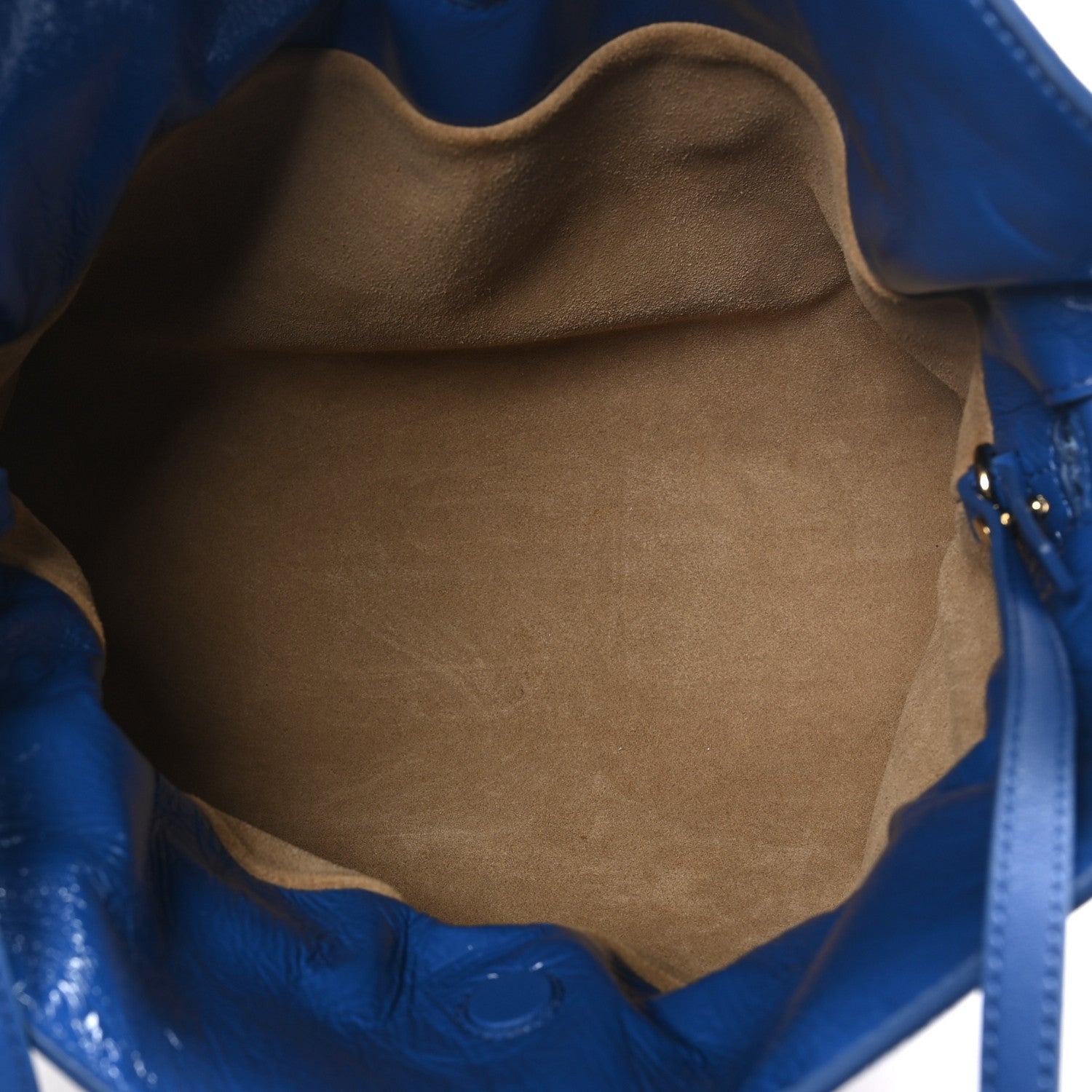 Loewe Crackle Patent Calfskin Medium Flamenco Knot Bag Royal Blue 5 of 7