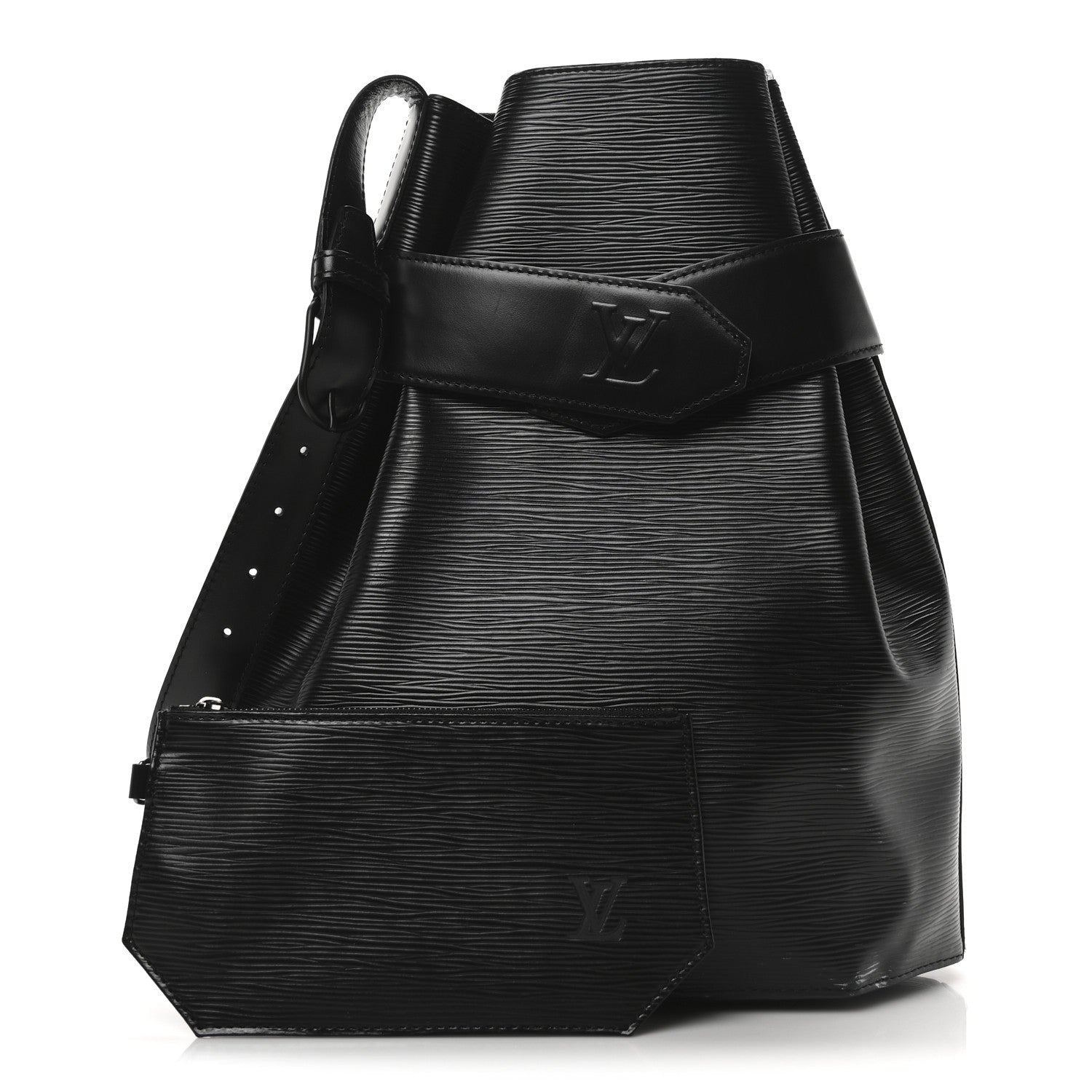 Louis Vuitton Epi Sac D'epaule Black 3 of 7